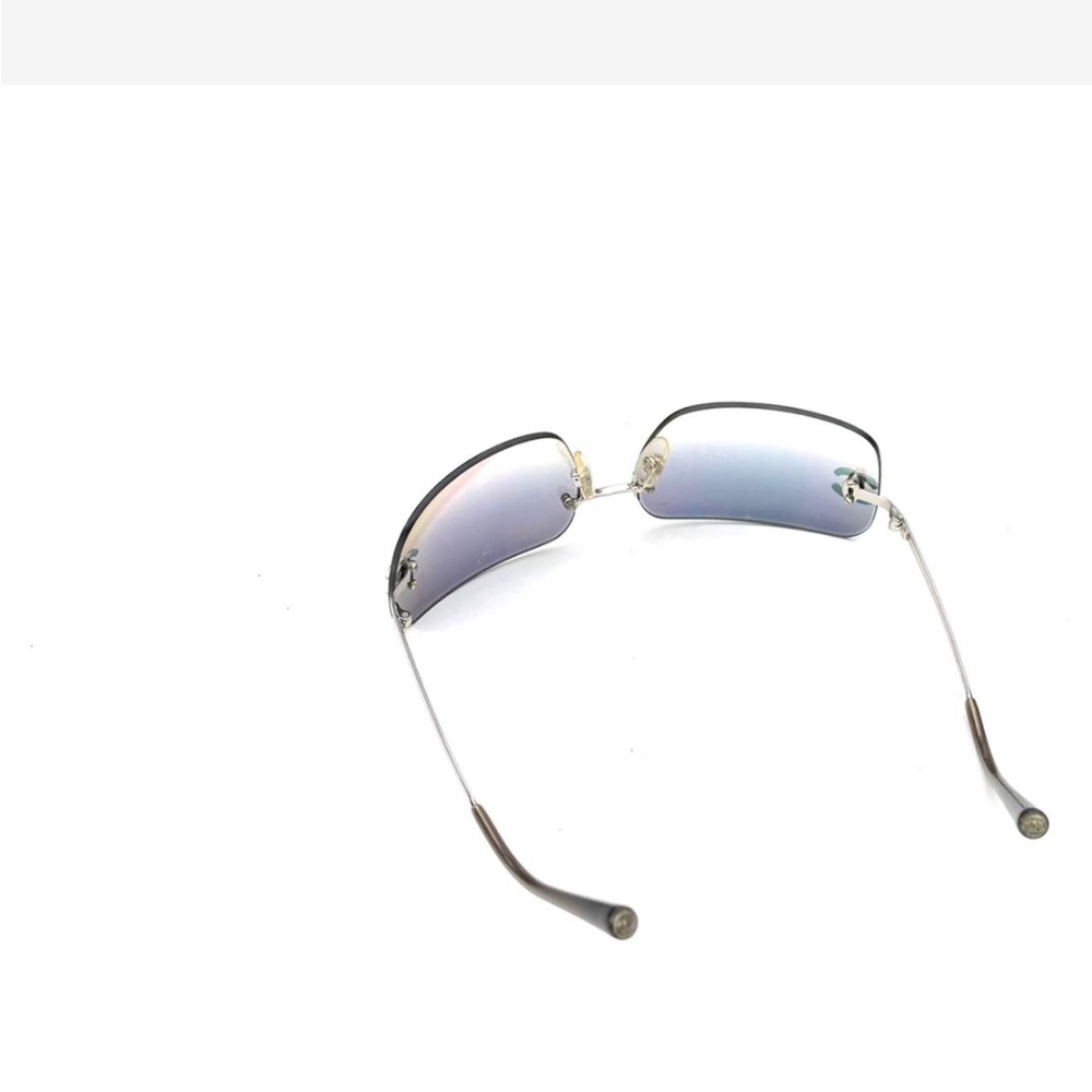 💯 AUTH | CHANEL 4017-D | ULTRA-RARE IRIDESCENT | RIMLESS DIAMOND CC SUNGLASSES - Picture 10 of 16
